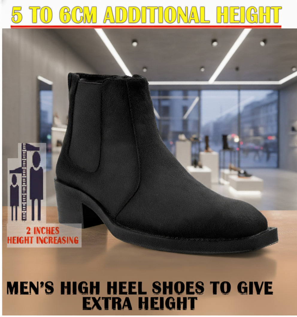 BAXXICO Mens 5–6 CM Invisible Height Boost Boots