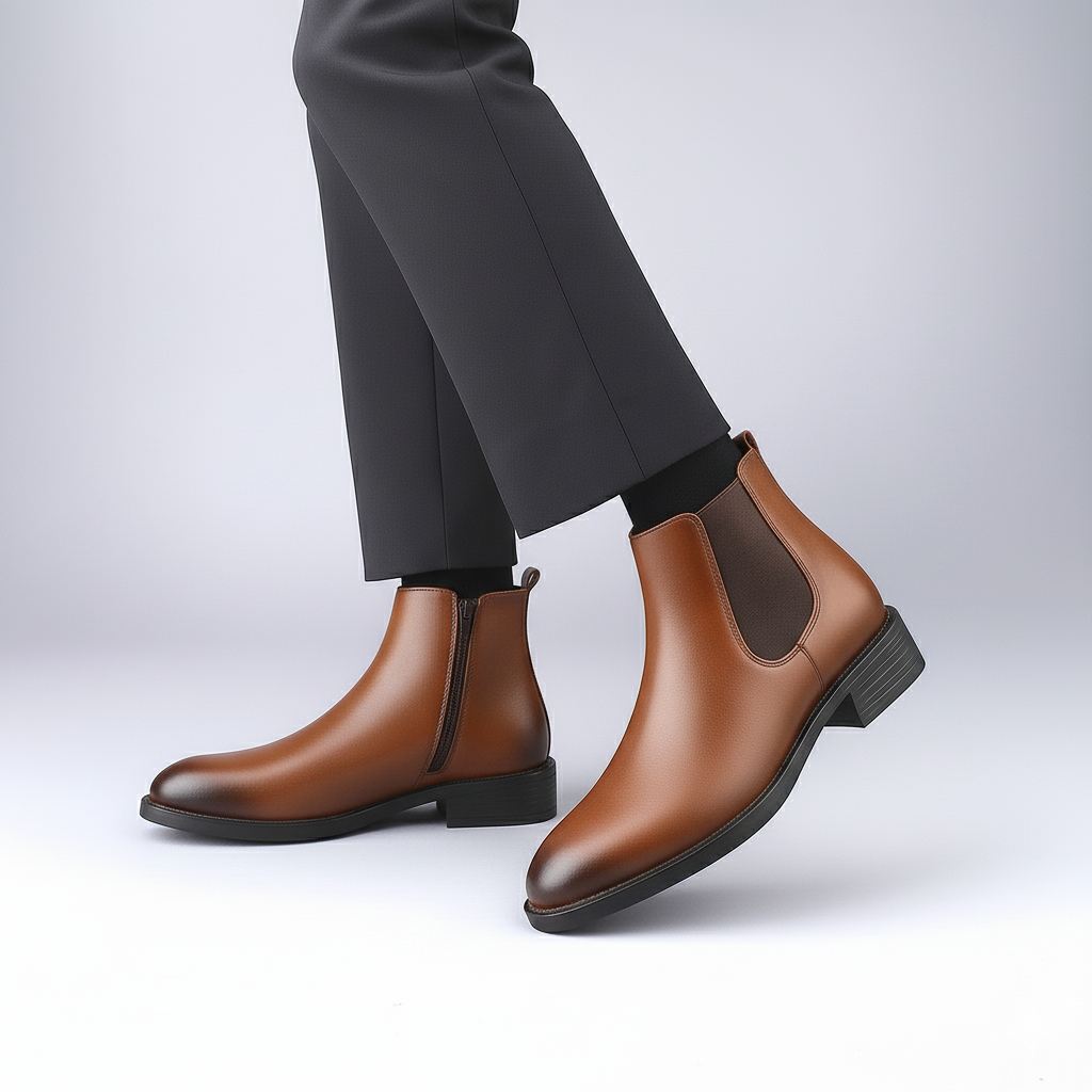 BAXXICO Mens Classic Elevator Boots Height Increase 2 Inches