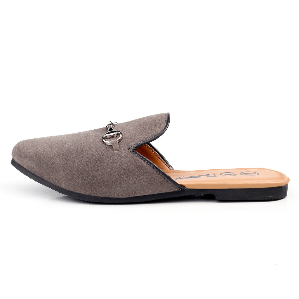 BAXXICO Mens Suede Material Latest Stylish Slip-on Mules