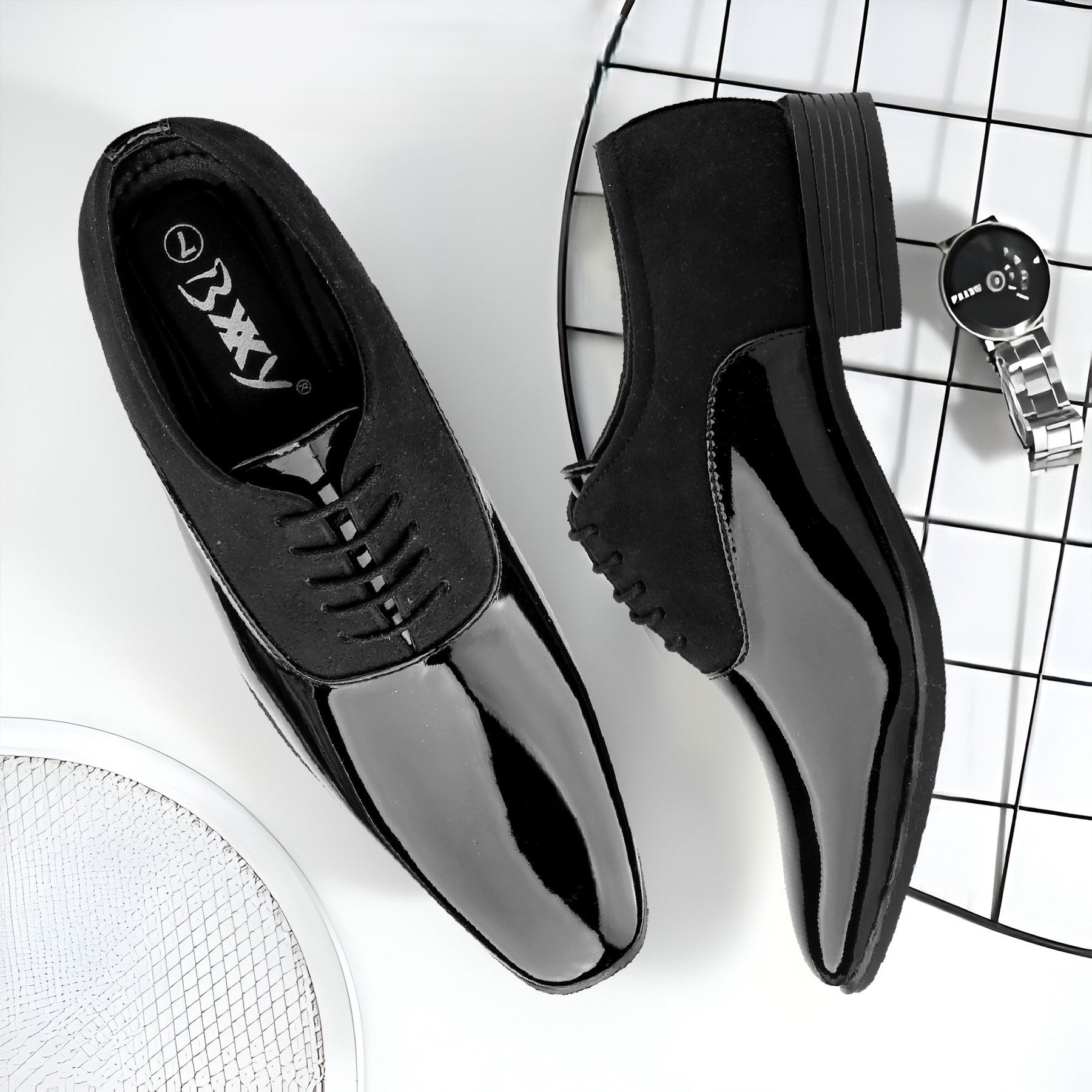 BAXXICO Party Wear And Semi Formal Lace up Shoes For All Seasons