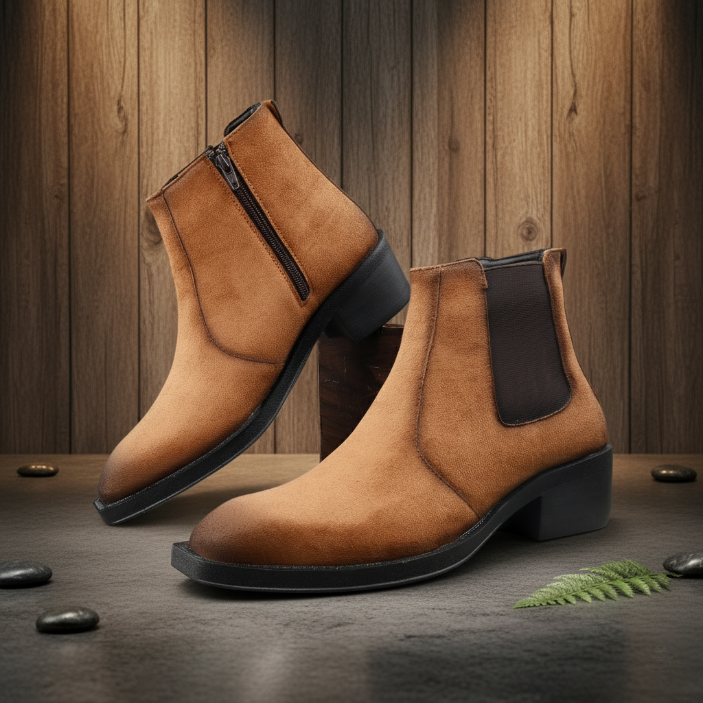 BAXXICO Mens 5–6 CM Invisible Height Boost Boots