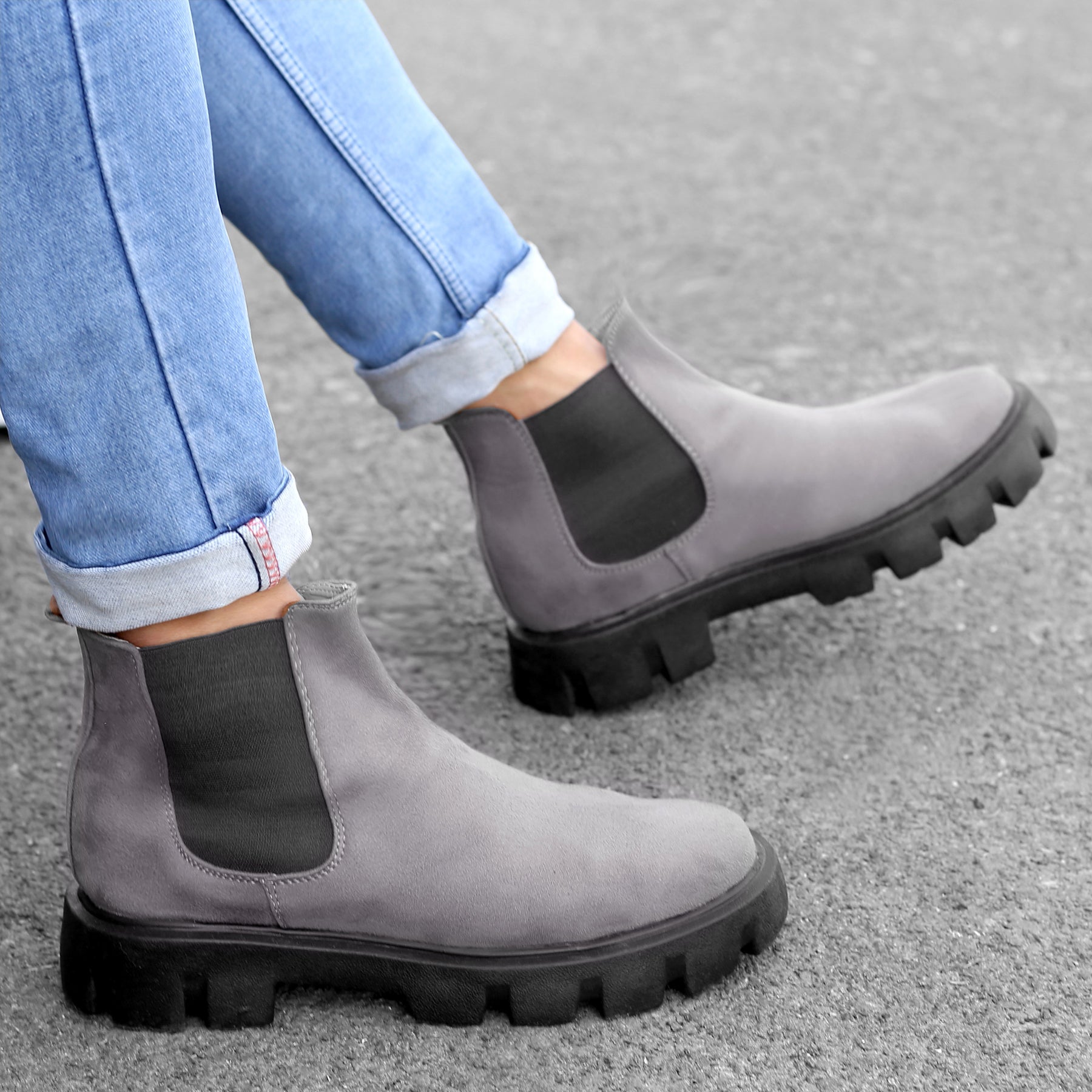 Baxxico Vegan Suede Ultra Comfortable Slip-on Boots for Men