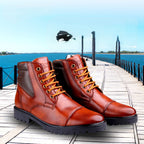BAXXICO Lace up Ankle Stylish Boots for Men