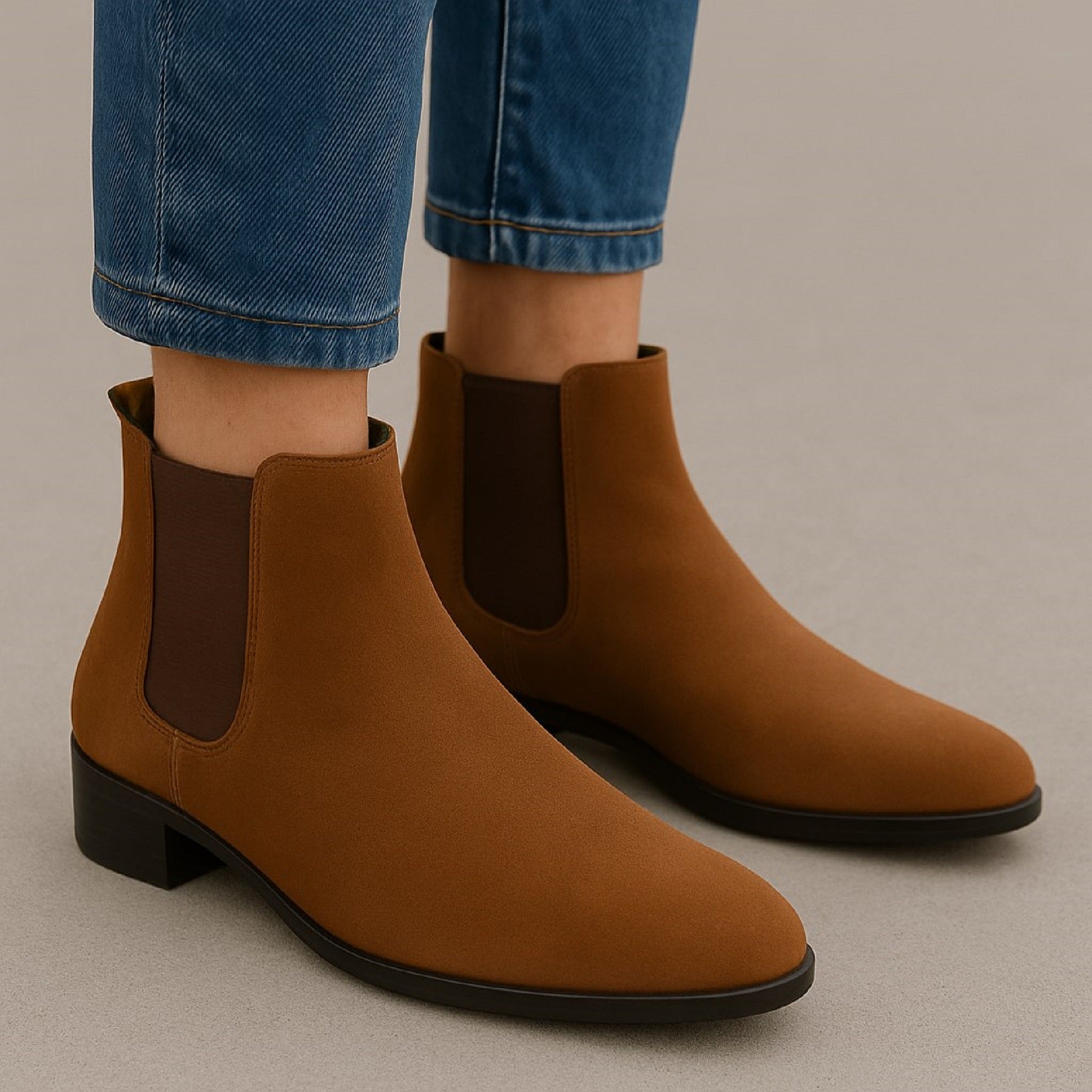 Mens Elevator Boots Stylish Height Increasing Design