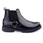 BAXXICO Faux Vegan Leather Ultra Stylish Comfortable Slip on Chelsea Boots for Men