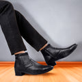 BAXXICO Height Increasing Formal Ankle Zipper Boots