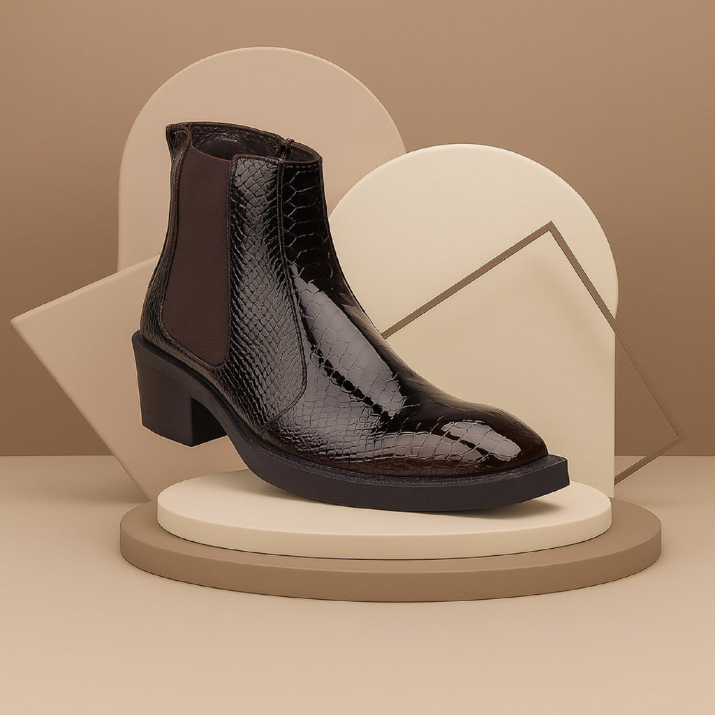 BAXXICO Mens Elevator Boots with 2 Inches Heel Height Boost