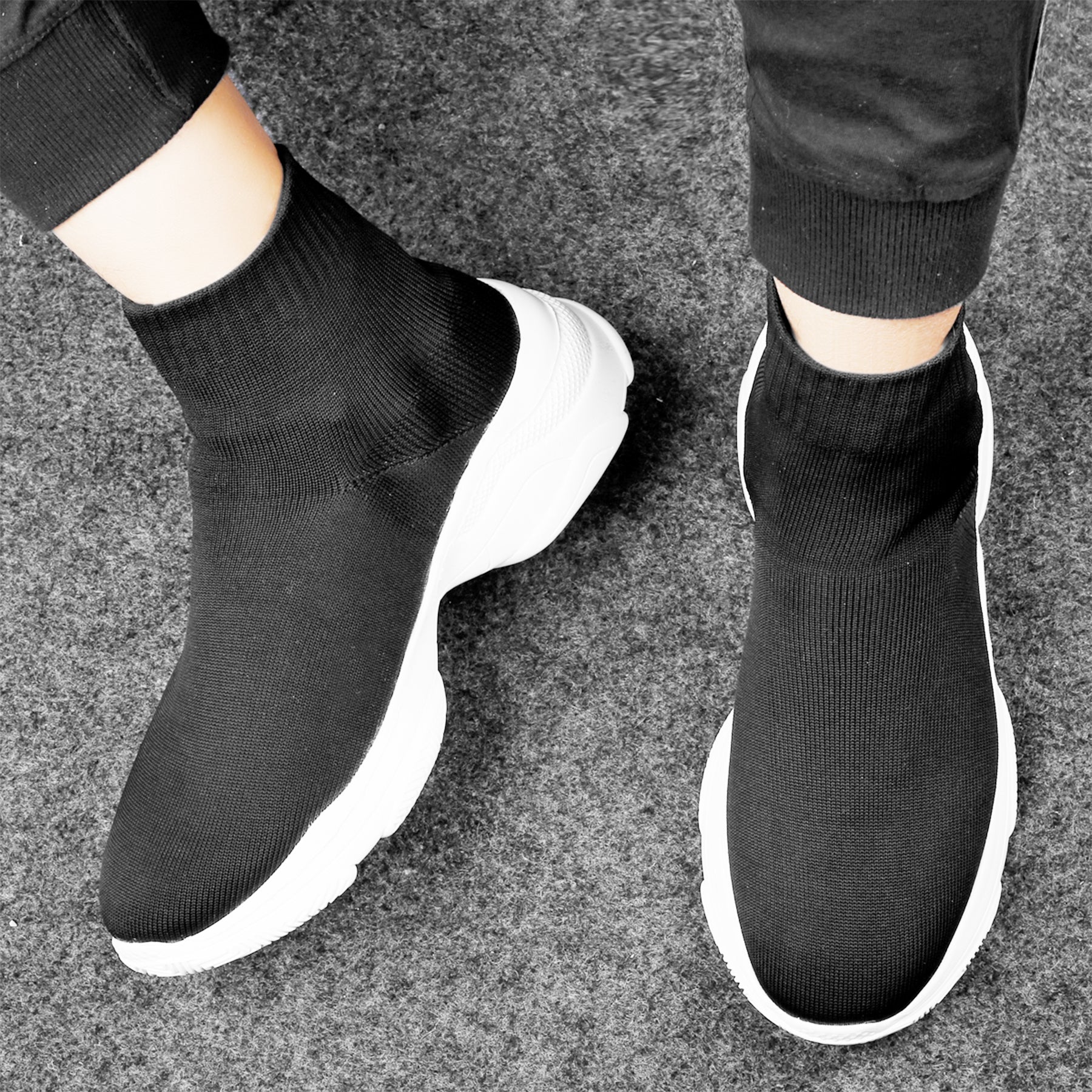 Baxxico Mens Lightweight Sock Shoes  Ultra Comfortable Slip On Sneakers