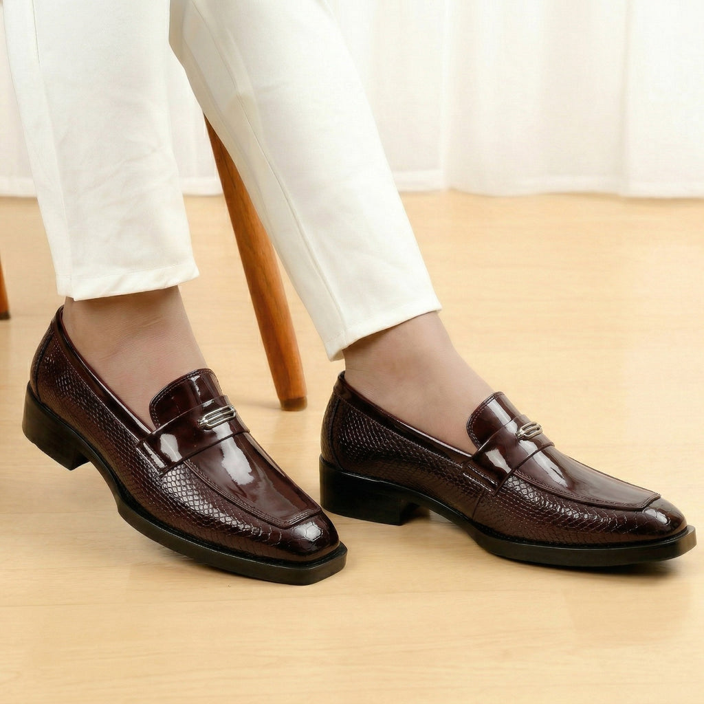 BAXXICO Luxury Party Wear Shoes with Elevated Heel Design for Men