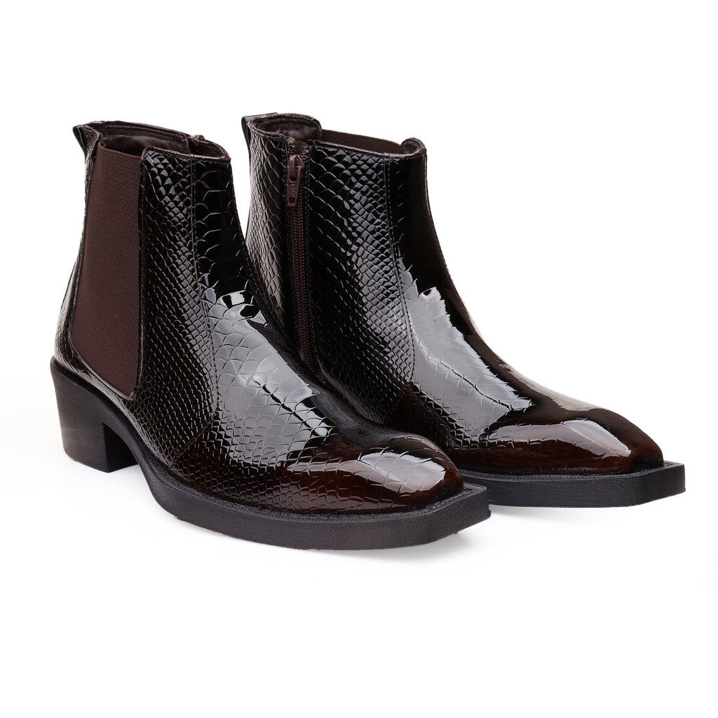BAXXICO Mens Elevator Boots with 2 Inches Heel Height Boost
