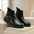 Baxxico Faux Vegan Leather Ultra Stylish Comfortable Slip on Chelsea Boots for Men