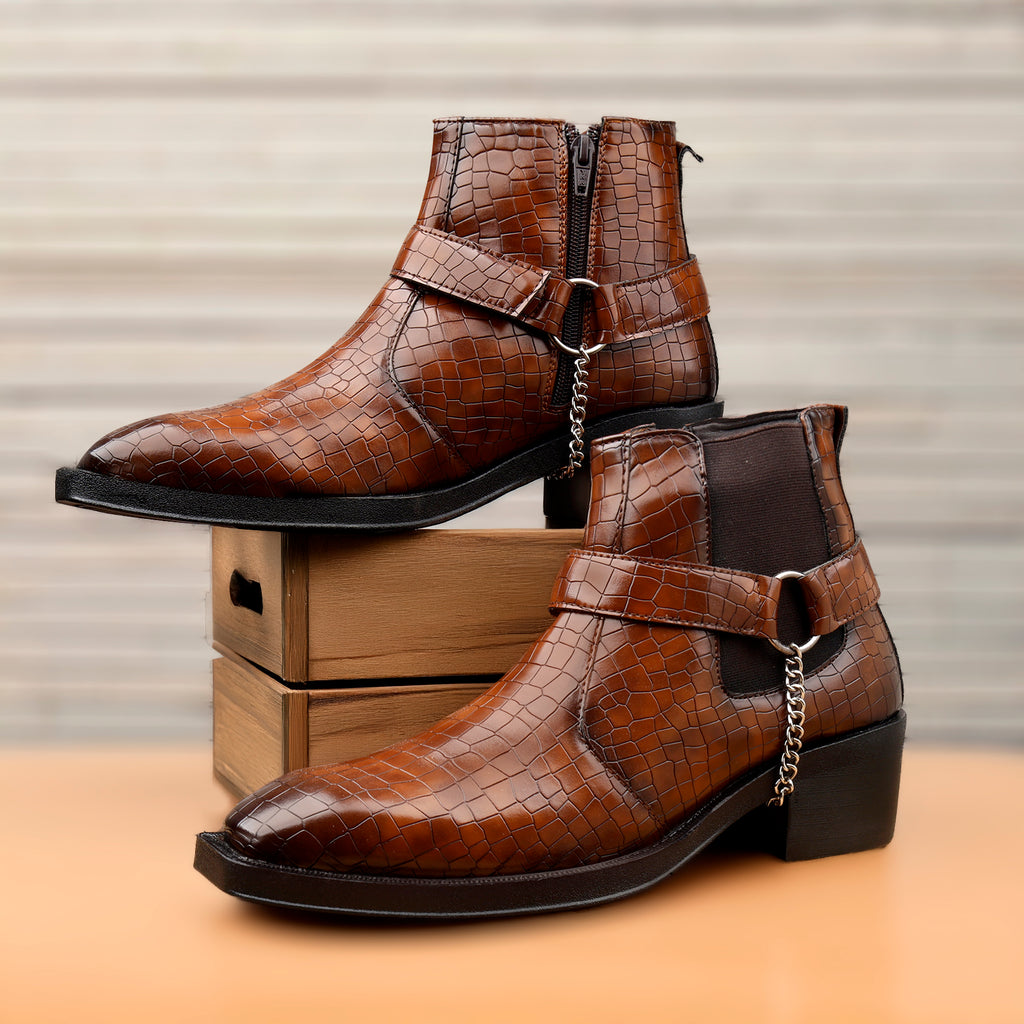 BAXXICO Mens HiddenLift Boots 5-6 CM Elevation