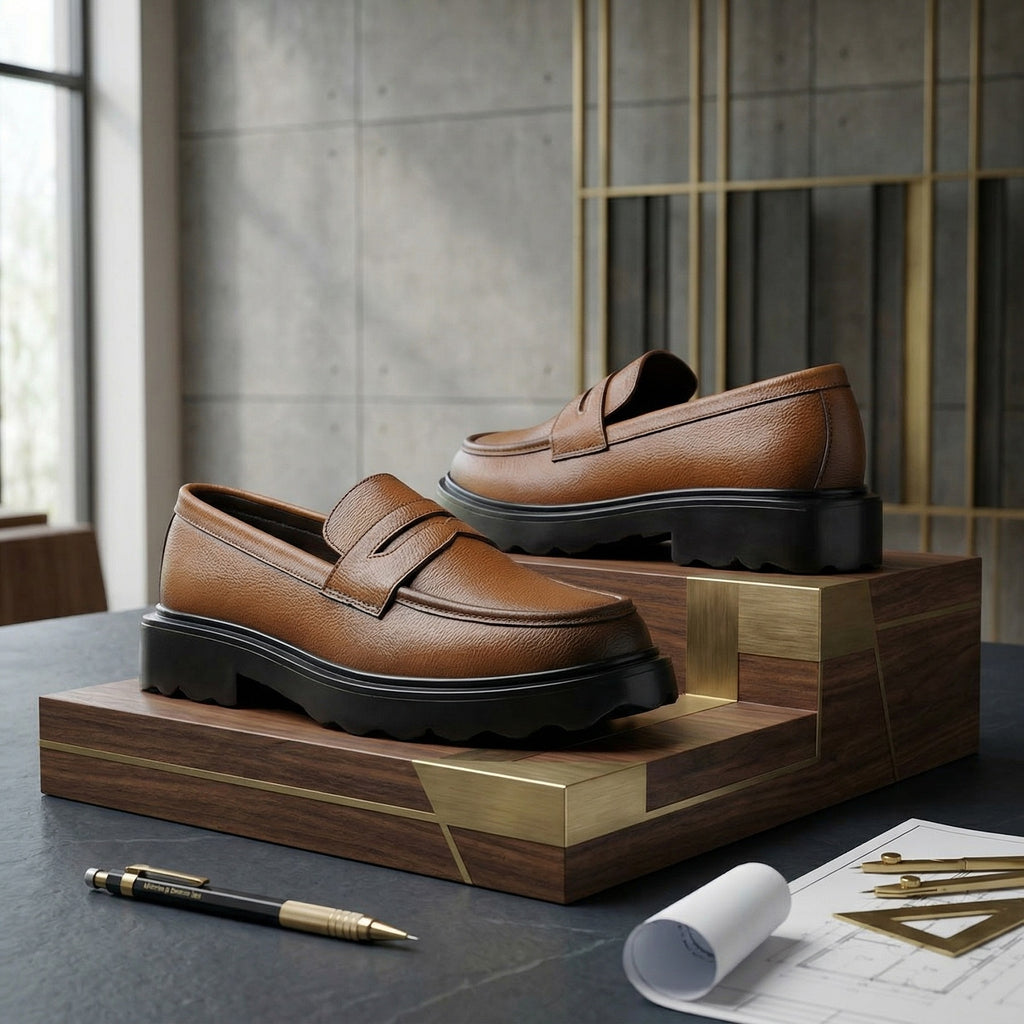 BAXXICO Stylish Black Loafers Crafted for Comfort & Bold Personality