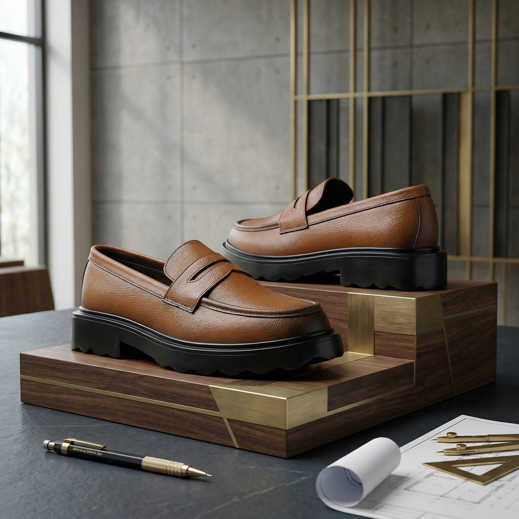 BAXXICO Stylish Black Loafers Crafted for Comfort & Bold Personality