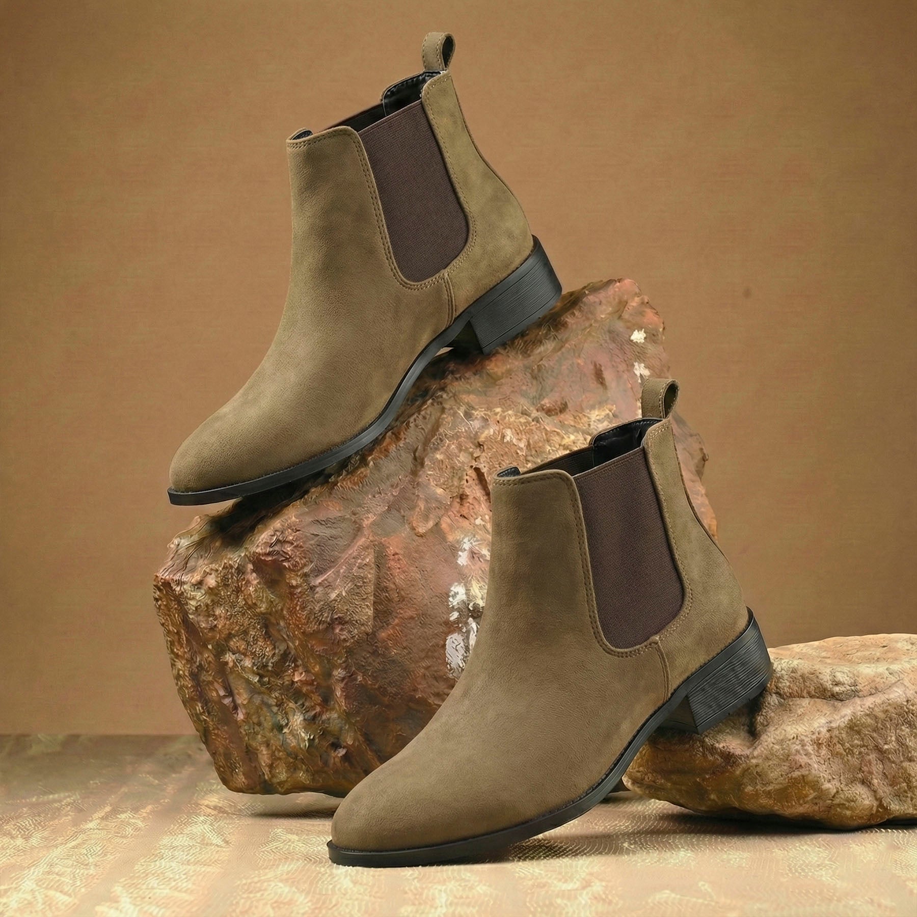 BAXXICO Smart Casual Mens Boots with 4.5cm Heel Height