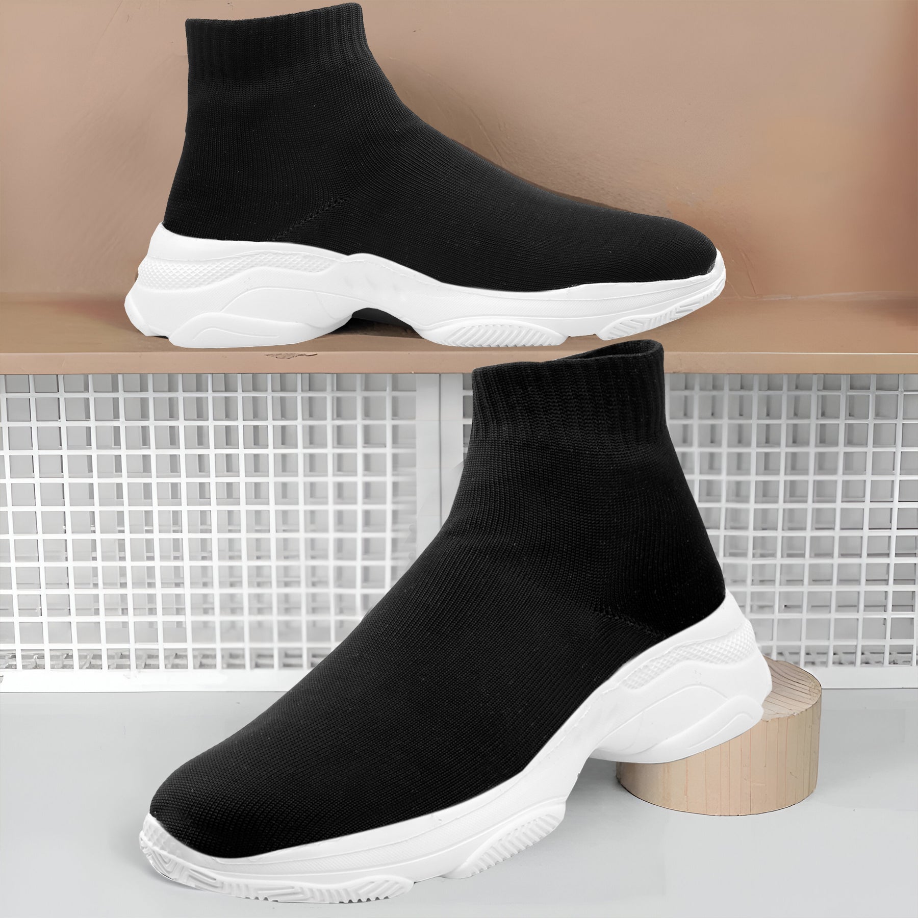 Baxxico Mens Lightweight Sock Shoes  Ultra Comfortable Slip On Sneakers
