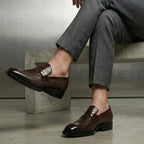 BAXXICO Premium Crocodile Texture Loafers with Comfortable Design
