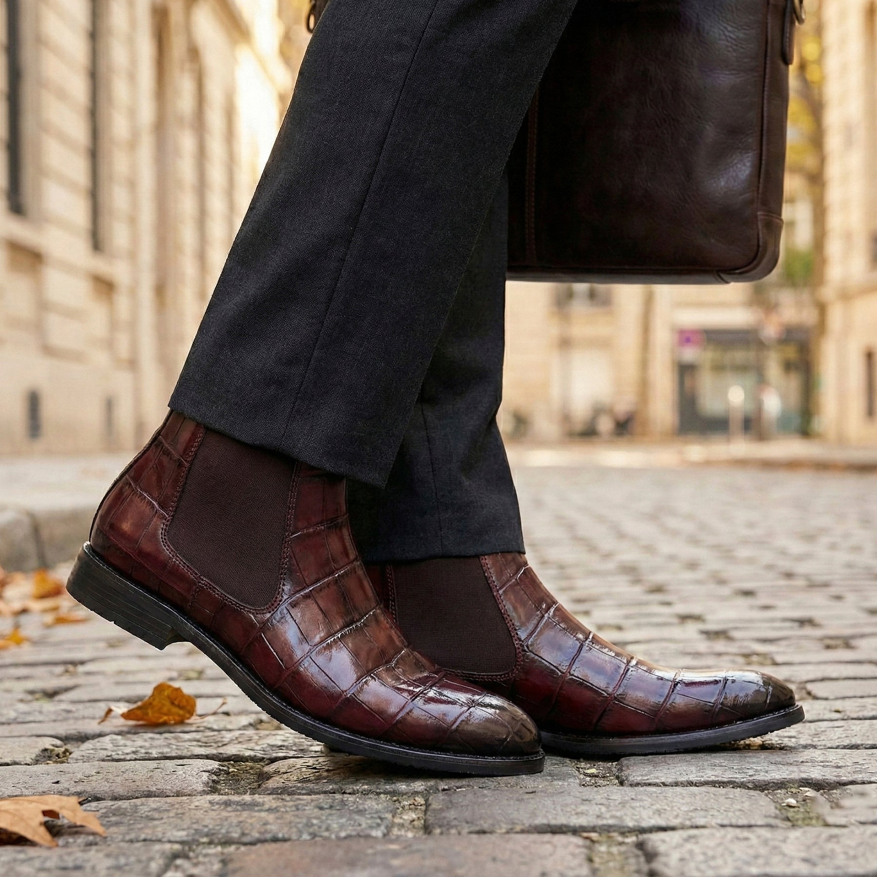 BAXXICO Mens Premium Vegan Leather Stylish Boots Durable Comfortable & Timeless Design
