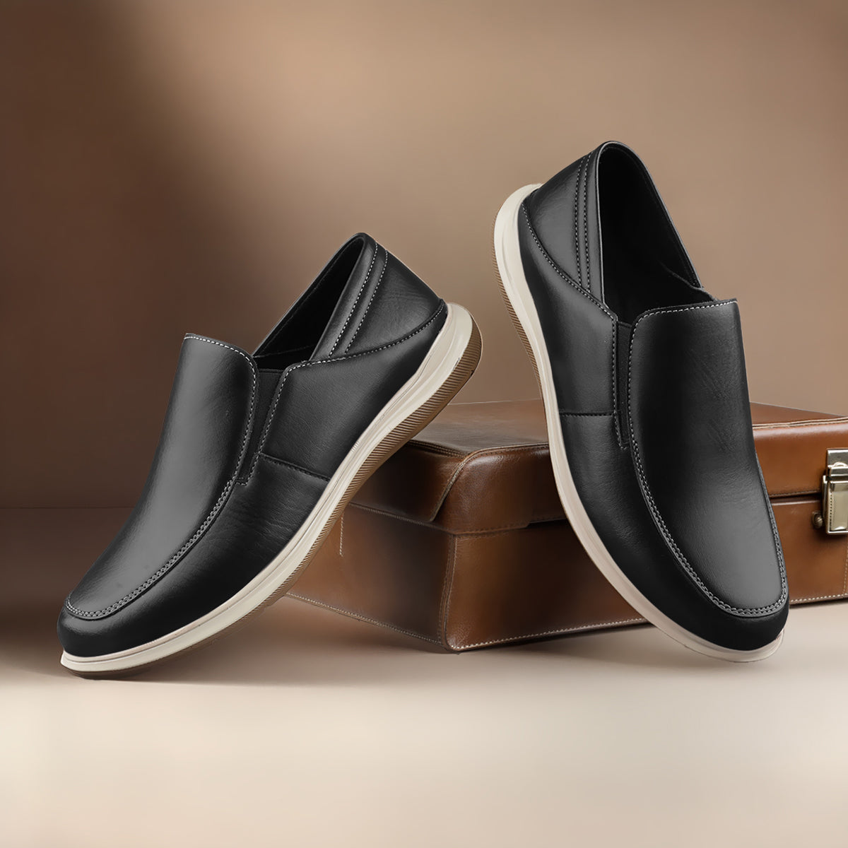 BAXXICO Mens Comfortable Slip On Shoes Versatile Office & Casual Wear