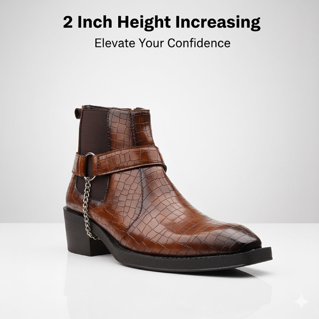 BAXXICO Mens HiddenLift Boots 5-6 CM Elevation