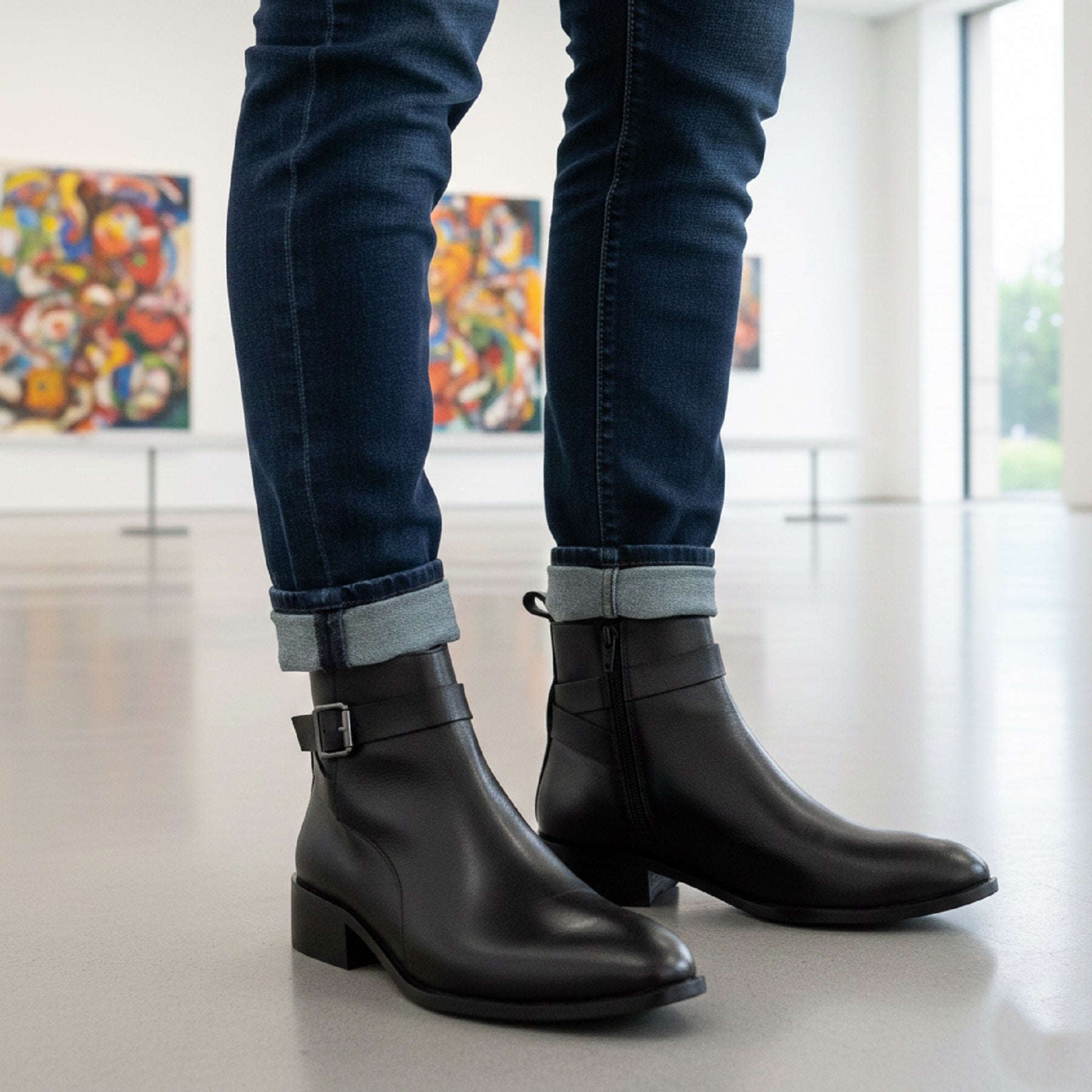 BAXXICO Mens Height Boost Boots for Formal & Casual Wear