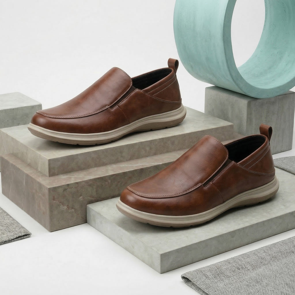 BAXXICO Mens Comfortable Slip On Shoes Versatile Office & Casual Wear