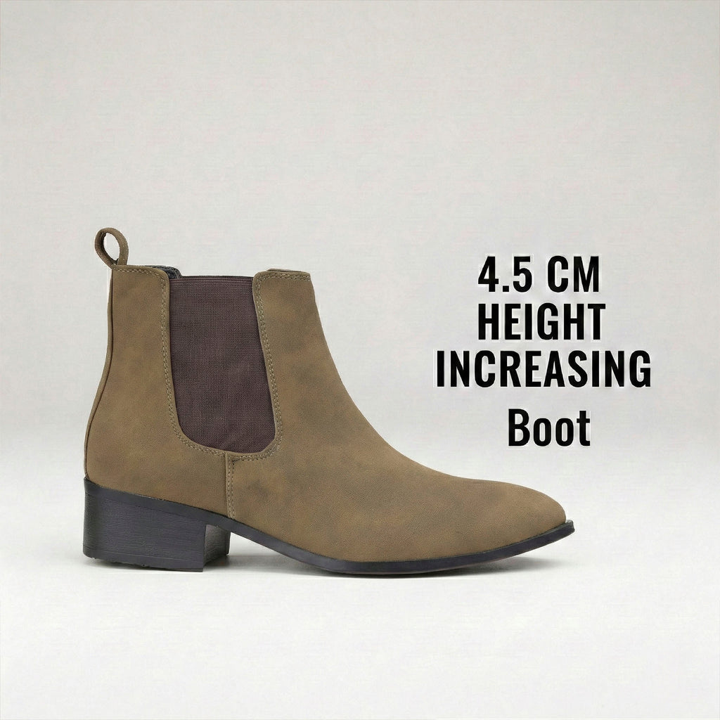 BAXXICO Smart Casual Mens Boots with 4.5cm Heel Height