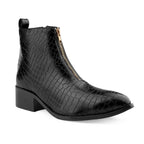 BAXXICO Mens Ankle Boots Stylish Zip Up Boots for Office Travel and Daily Wear