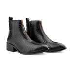 BAXXICO Mens Ankle Boots Stylish Zip Up Boots for Office Travel and Daily Wear