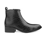 BAXXICO Mens Ankle Boots Stylish Zip Up Boots for Office Travel and Daily Wear