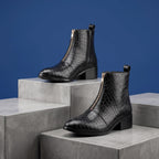 BAXXICO Mens Ankle Boots Stylish Zip Up Boots for Office Travel and Daily Wear