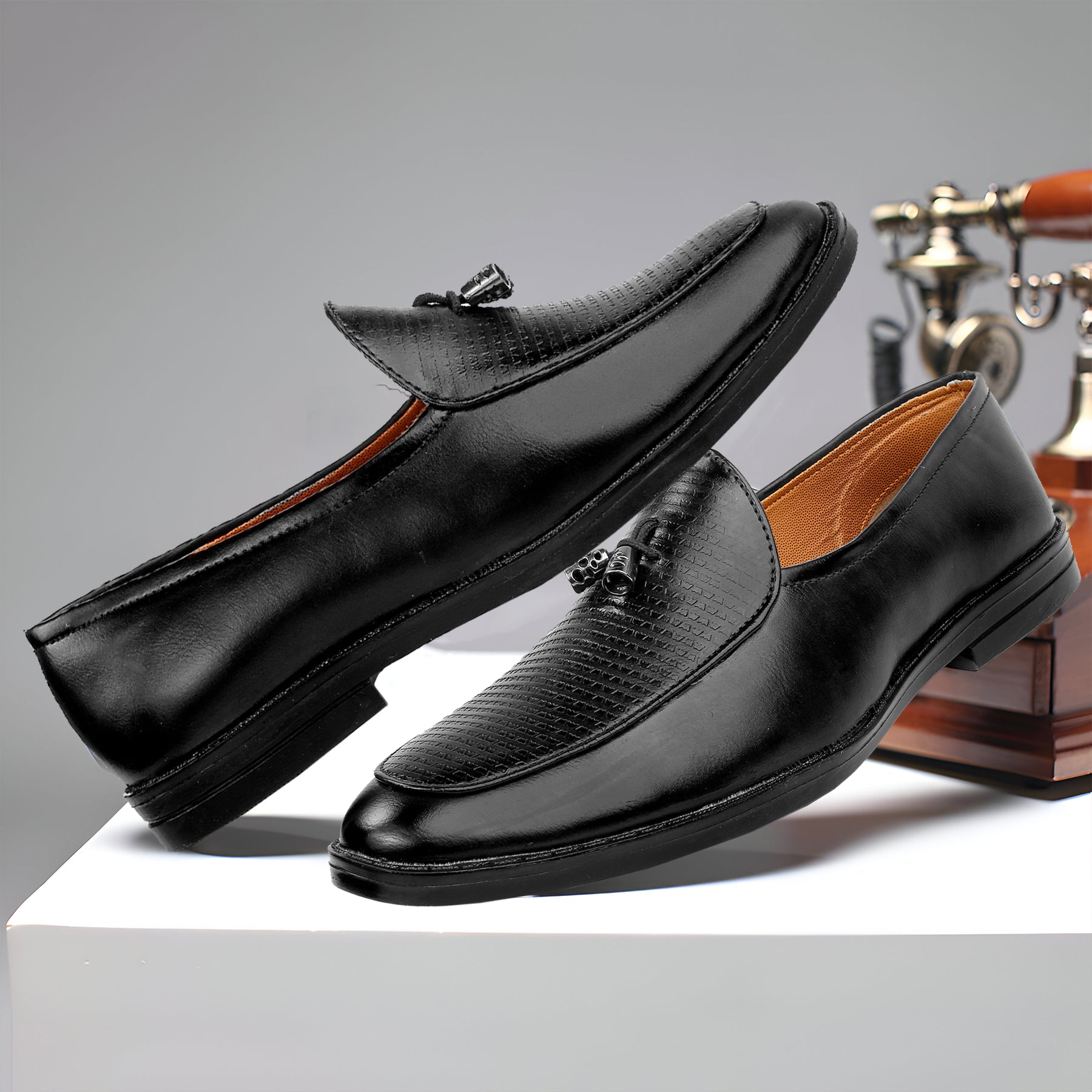 Baxxico Party Wear Premium Range Tassel Formal Slip ons for Men