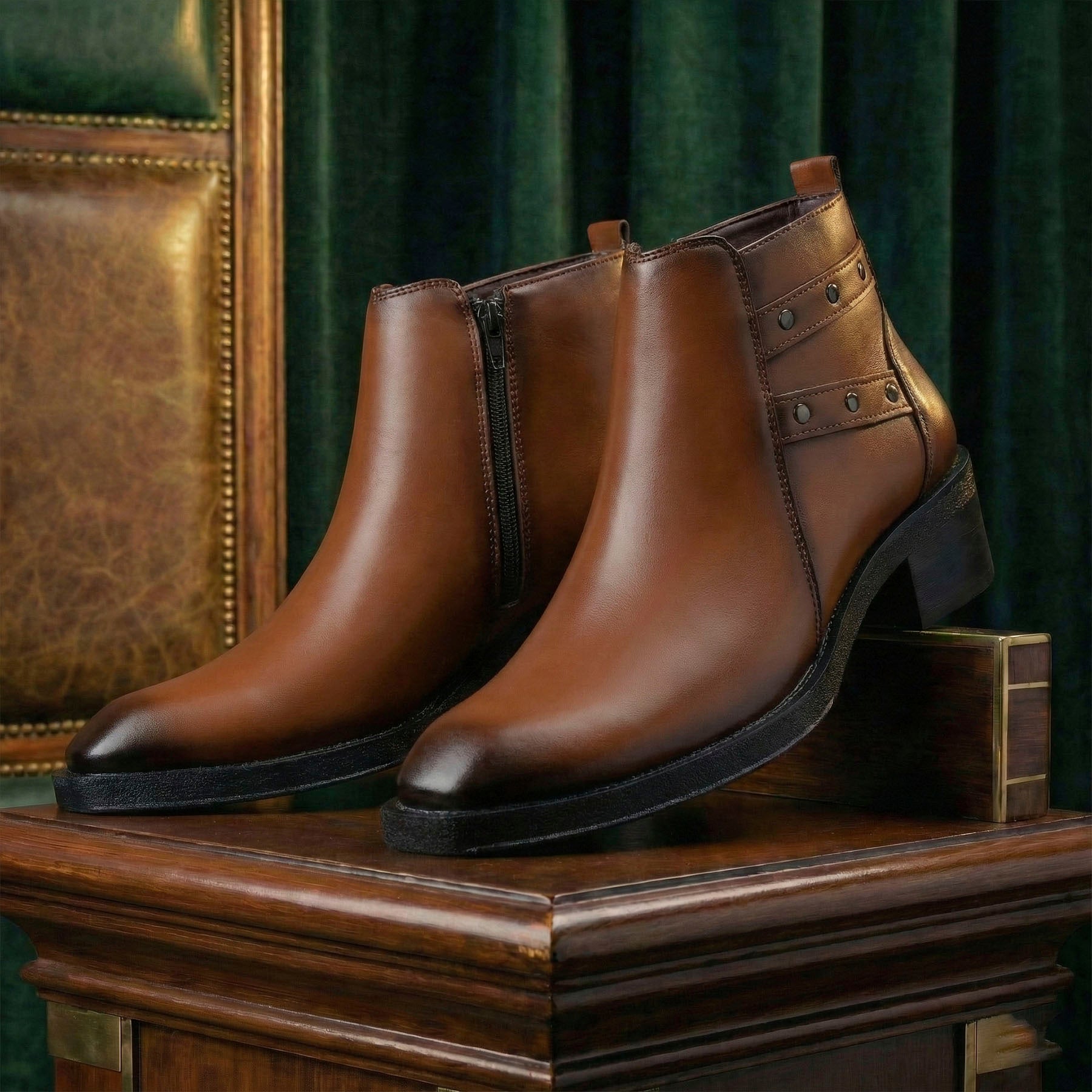BAXXICO 2 Inch Height Lift Boots Stylish Elevator Footwear for Men