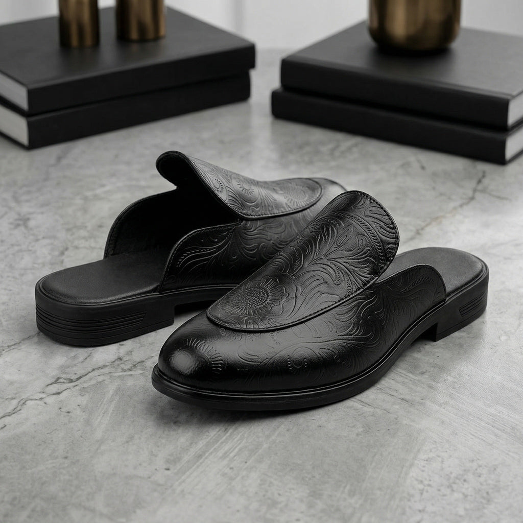 BAXXICO Luxury Slip On Mule Shoes Crafted for Bold Modern Fashion