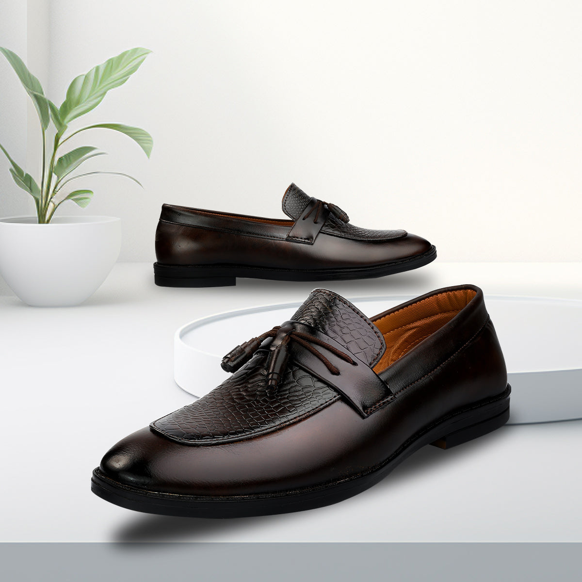 Baxxico Party Wear Premium Range Tassel Formal Slip ons for Men
