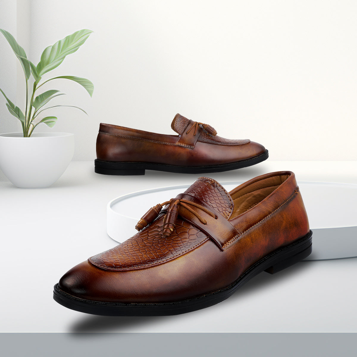 Baxxico Party Wear Premium Range Tassel Formal Slip ons for Men
