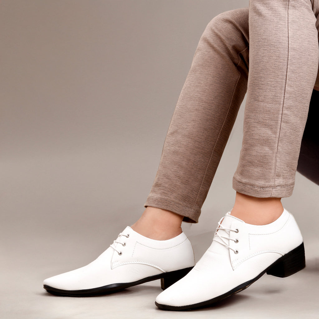 Mens Office Wear Height Increasing Derby Formal Shoes