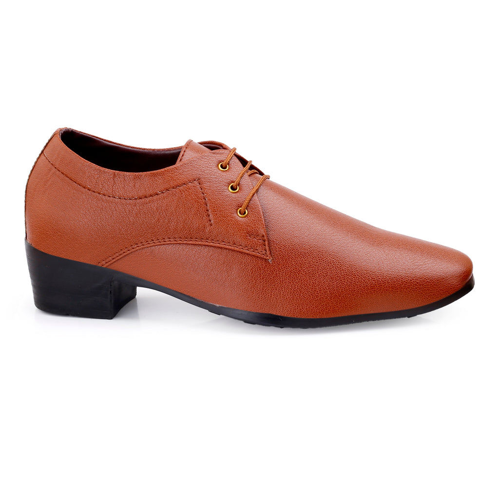 Mens Office Wear Height Increasing Derby Formal Shoes