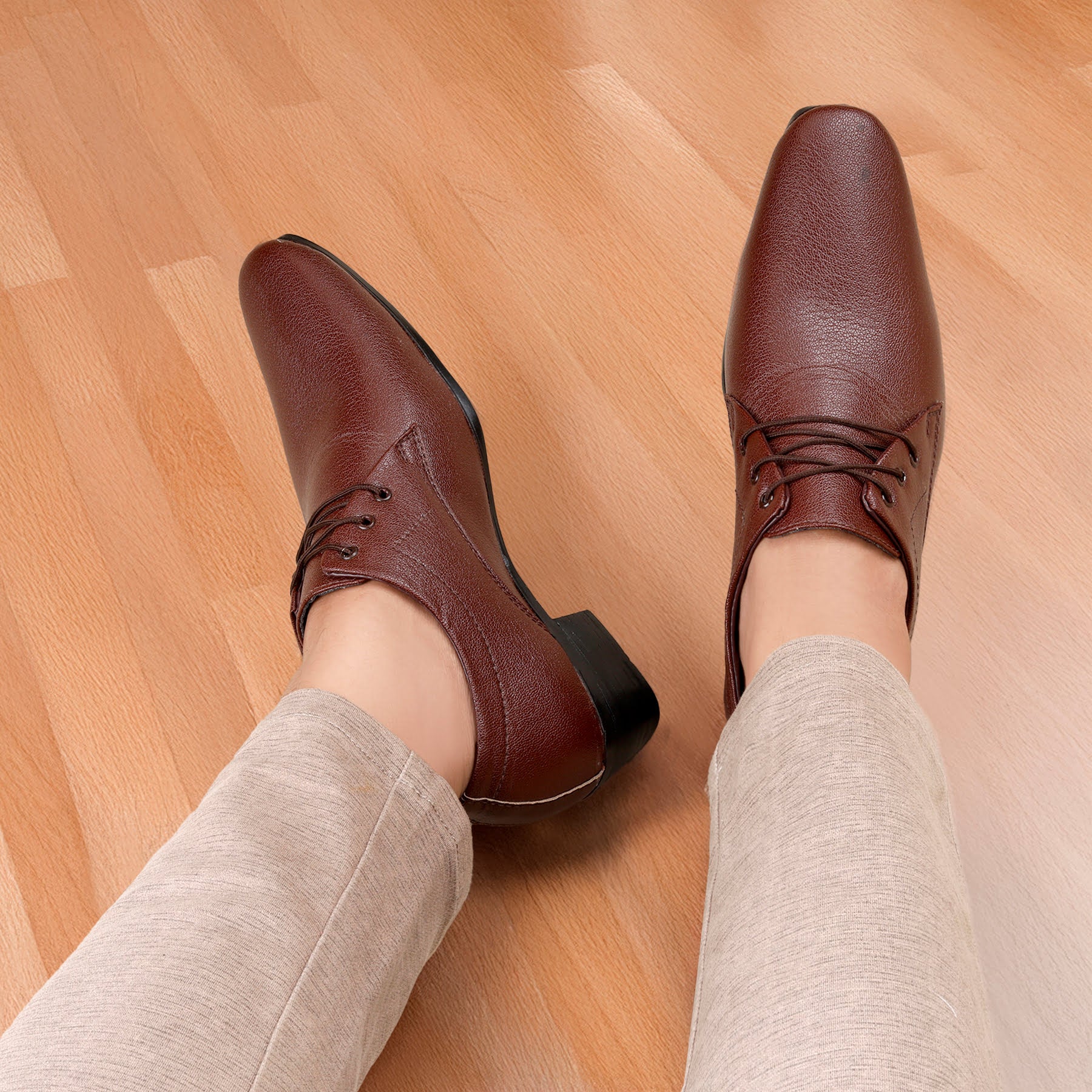 Mens Office Wear Height Increasing Derby Formal Shoes