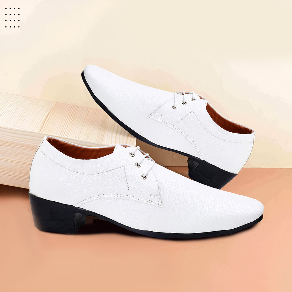 Mens Office Wear Height Increasing Derby Formal Shoes