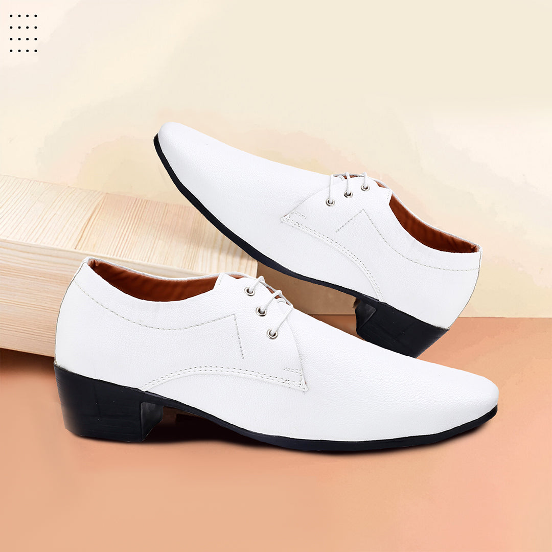 Mens Office Wear Height Increasing Derby Formal Shoes