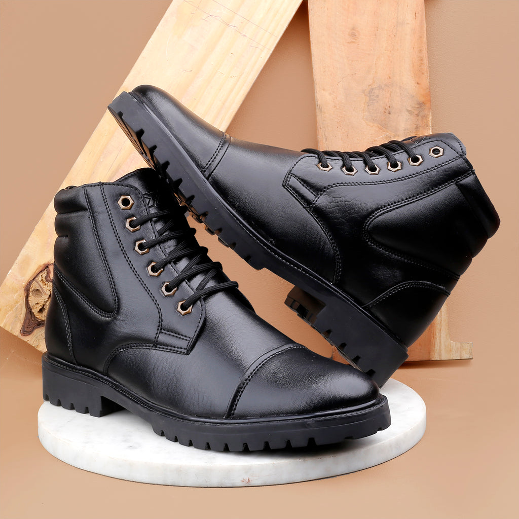 Baxxico Lace-up Ankle Stylish Boots for Men
