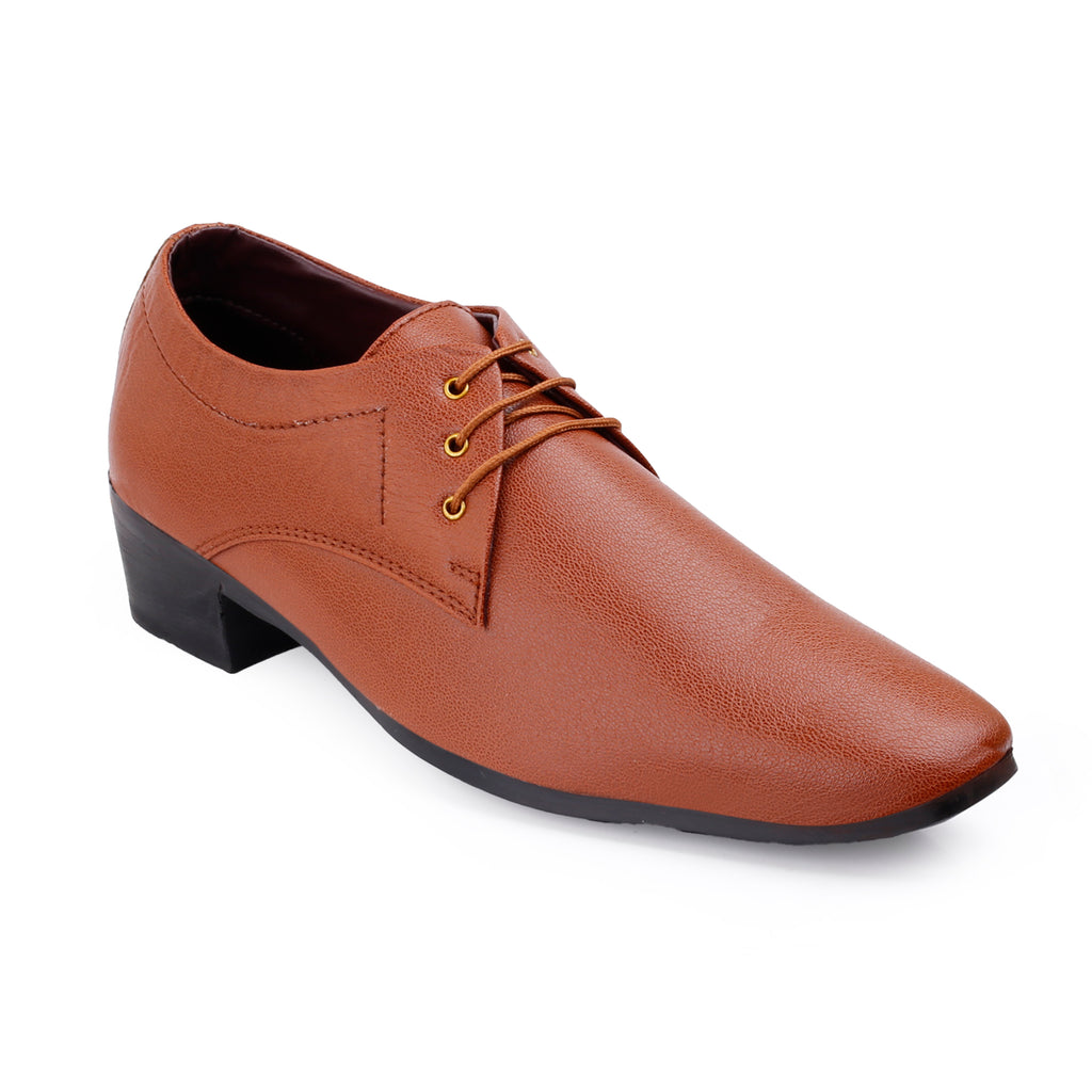 Mens Office Wear Height Increasing Derby Formal Shoes