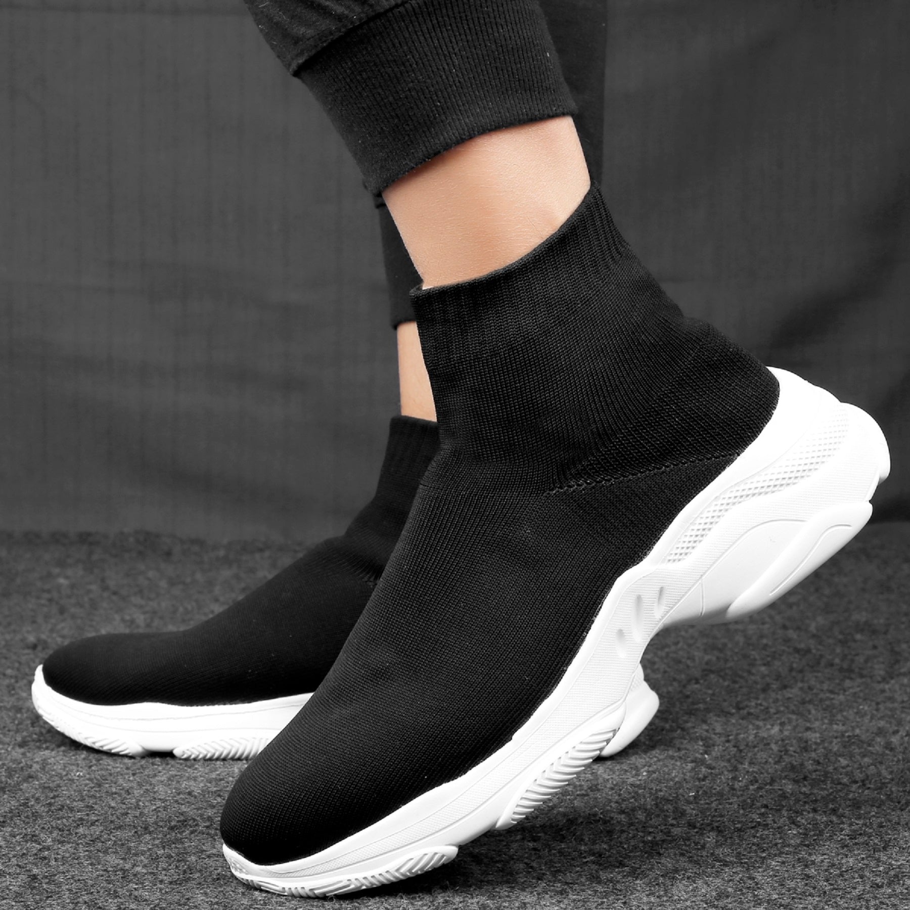 Baxxico Mens Lightweight Sock Shoes  Ultra Comfortable Slip On Sneakers