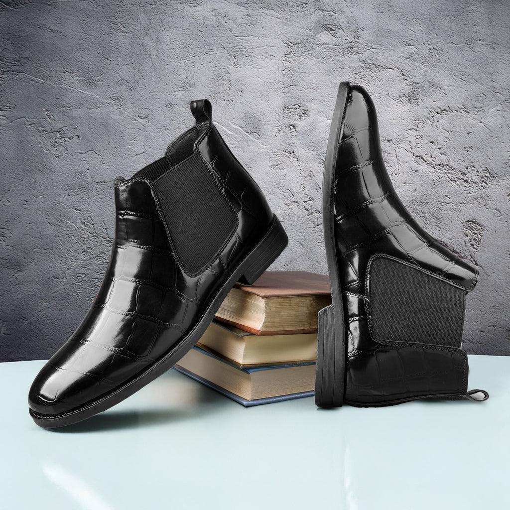 BAXXICO Mens Premium Vegan Leather Stylish Boots Durable Comfortable & Timeless Design