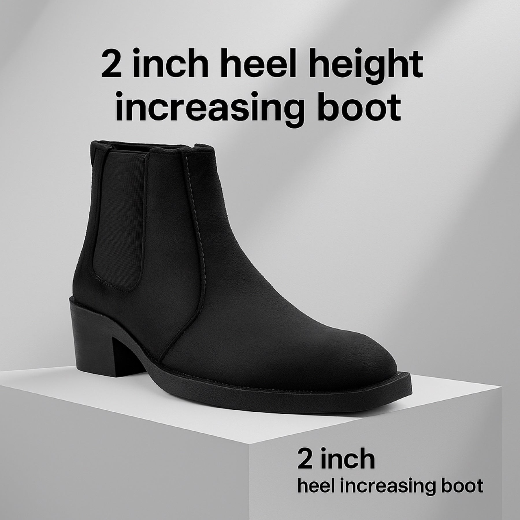 BAXXICO Mens 5–6 CM Invisible Height Boost Boots