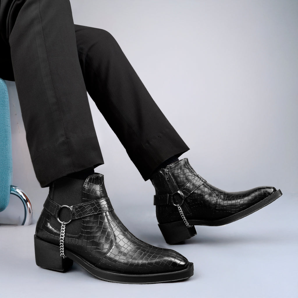 BAXXICO Mens HiddenLift Boots 5-6 CM Elevation