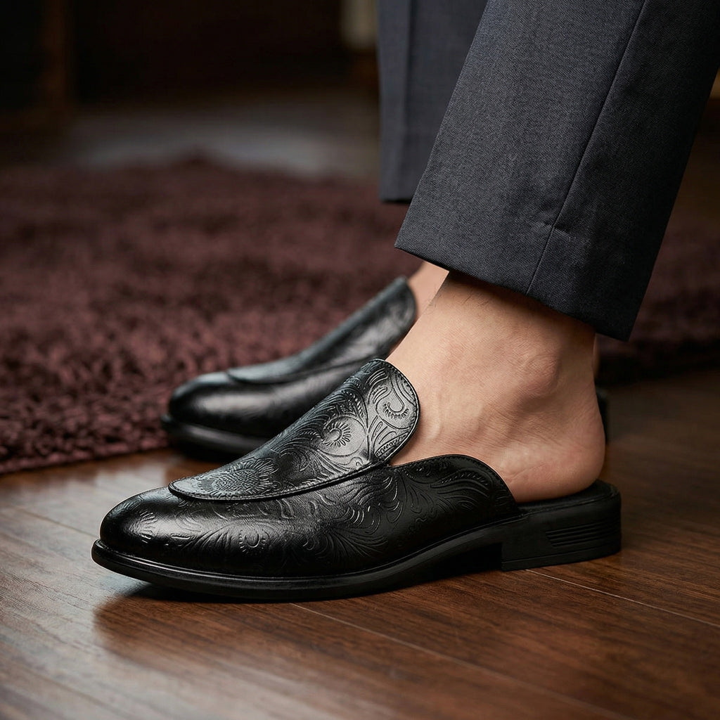 BAXXICO Luxury Slip On Mule Shoes Crafted for Bold Modern Fashion