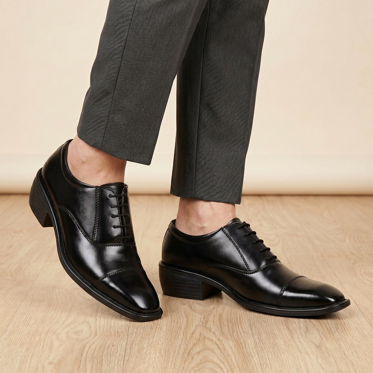 Mens Height Increasing Formal Office Wear Lace Up Shoe