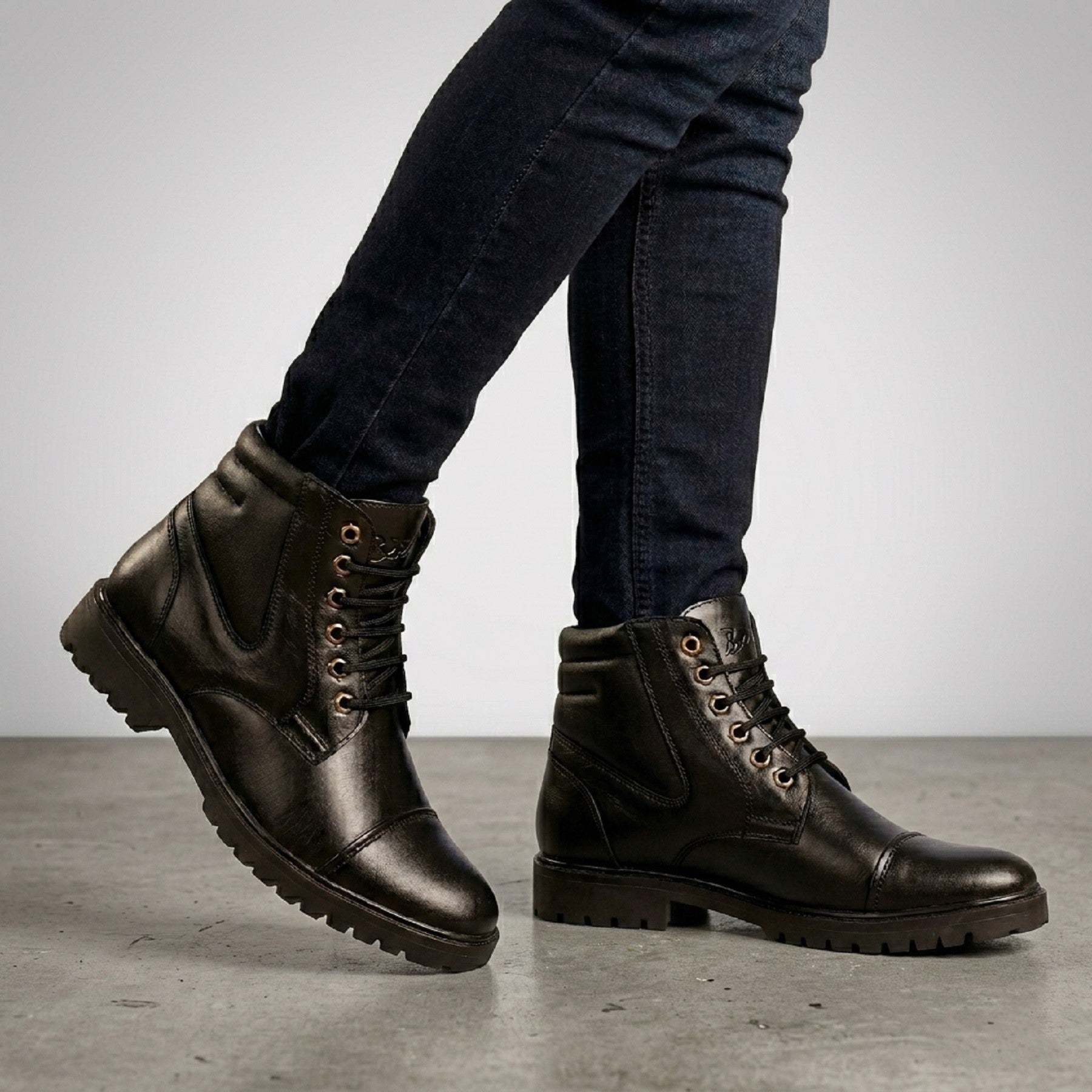 Baxxico Lace-up Ankle Stylish Boots for Men